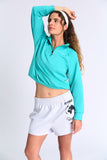 Raglan Sleeve Zip Up Jacket