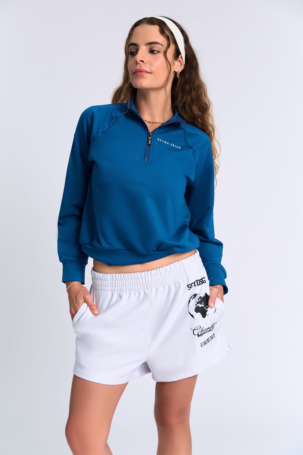 Raglan Sleeve Zip Up Jacket