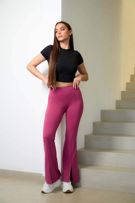 Sleek Slit Flare Legging