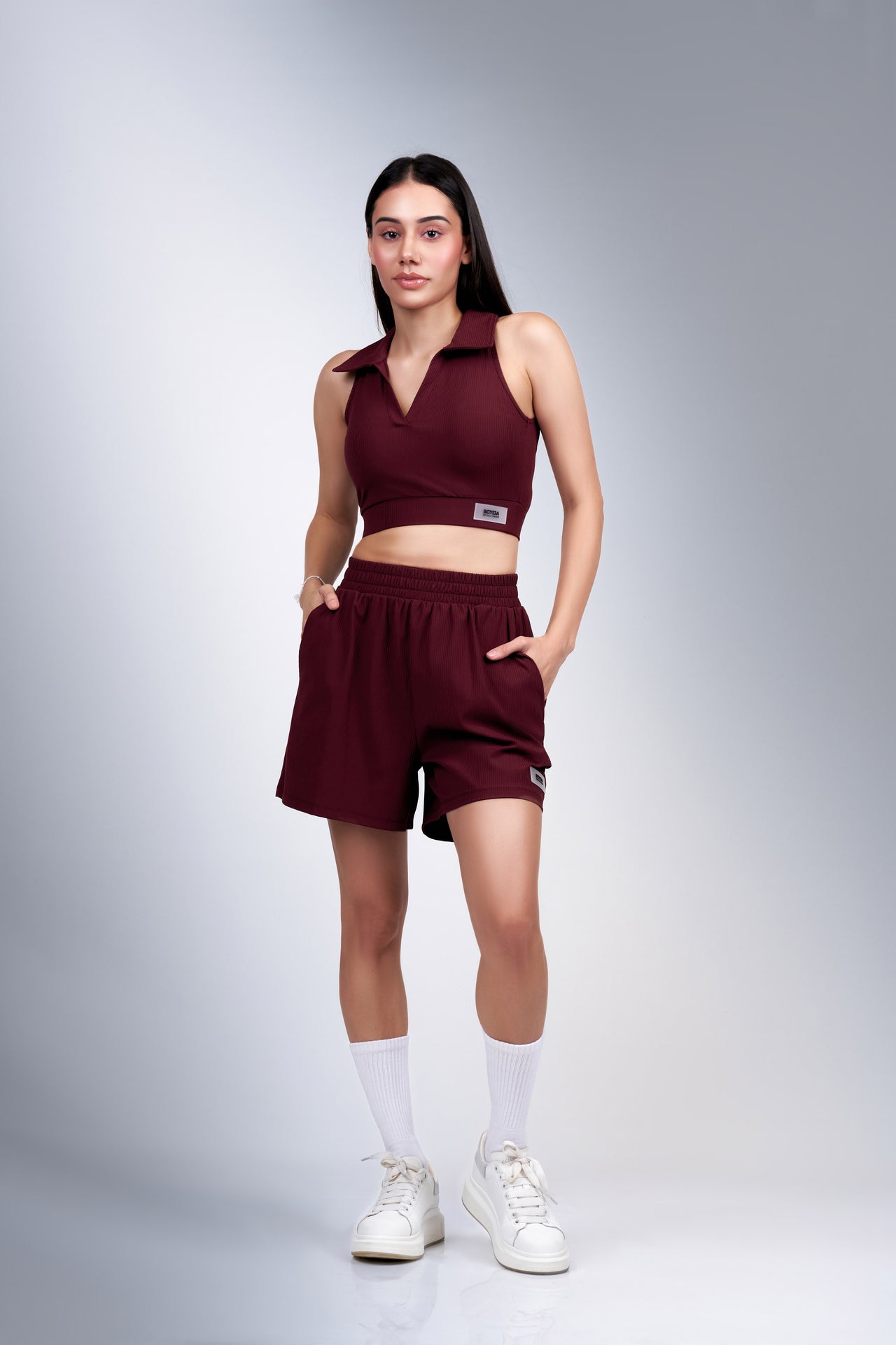 SCY Stride Crop Polo