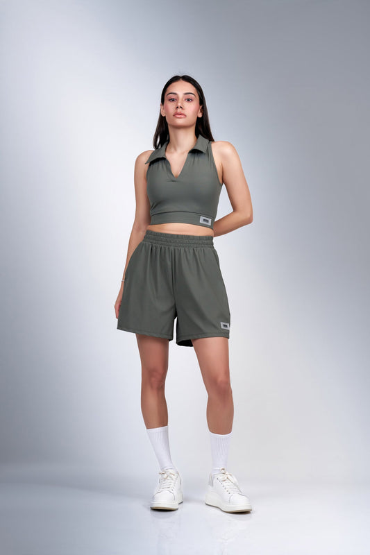 SCY Stride Crop Polo