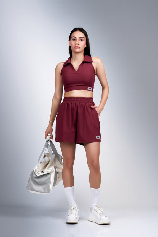 SCY Stride Crop Polo