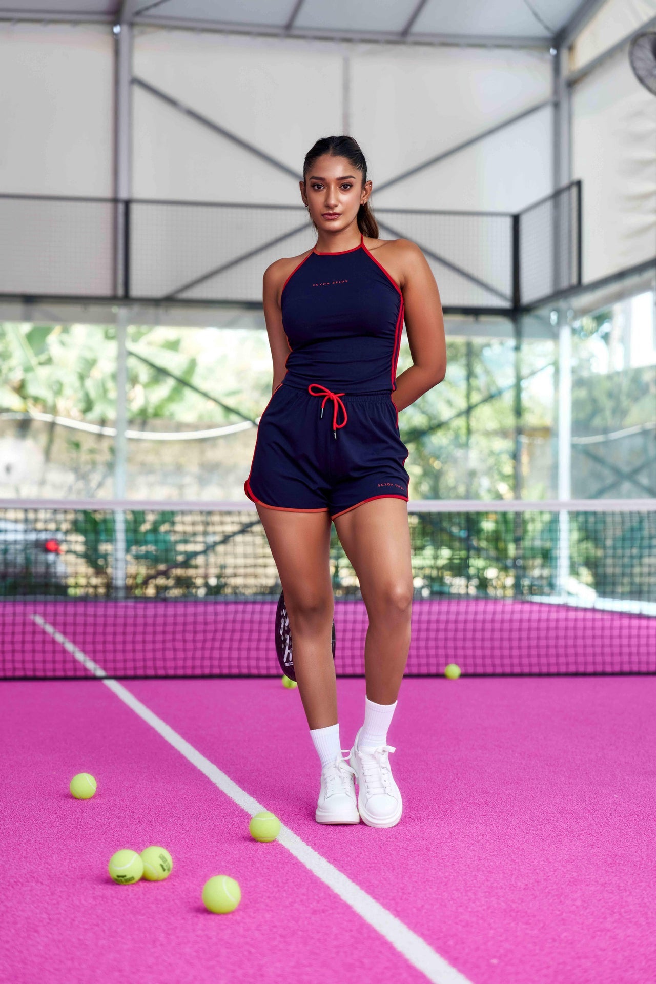 Ignité Ruched Halter Top