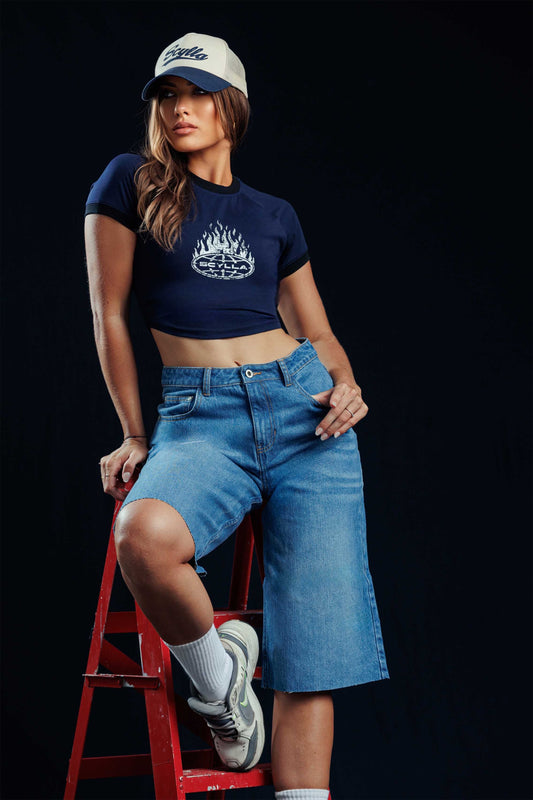 Flame Club Crop