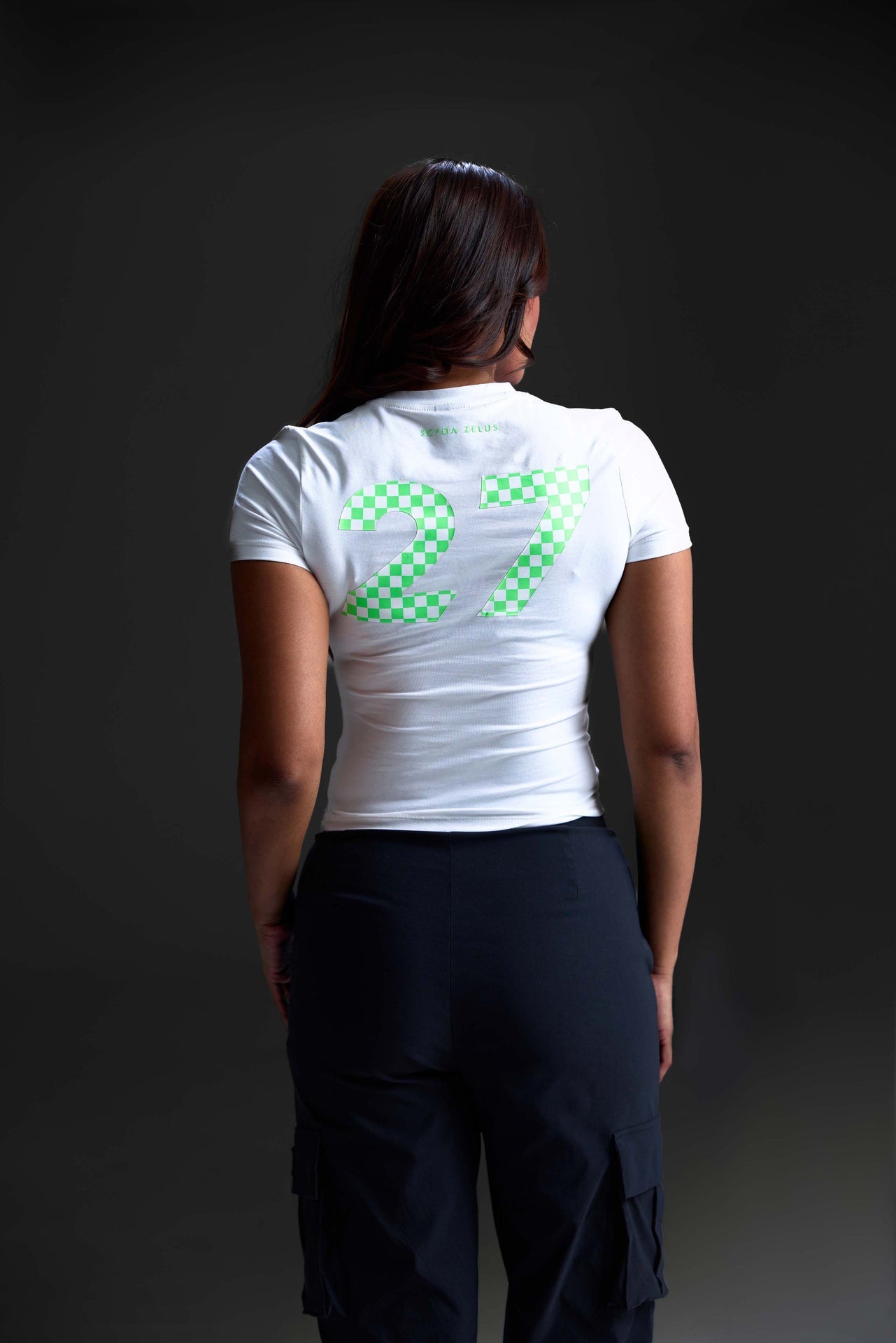 SZ x YD Gridline 27 Crop Fitted Tee