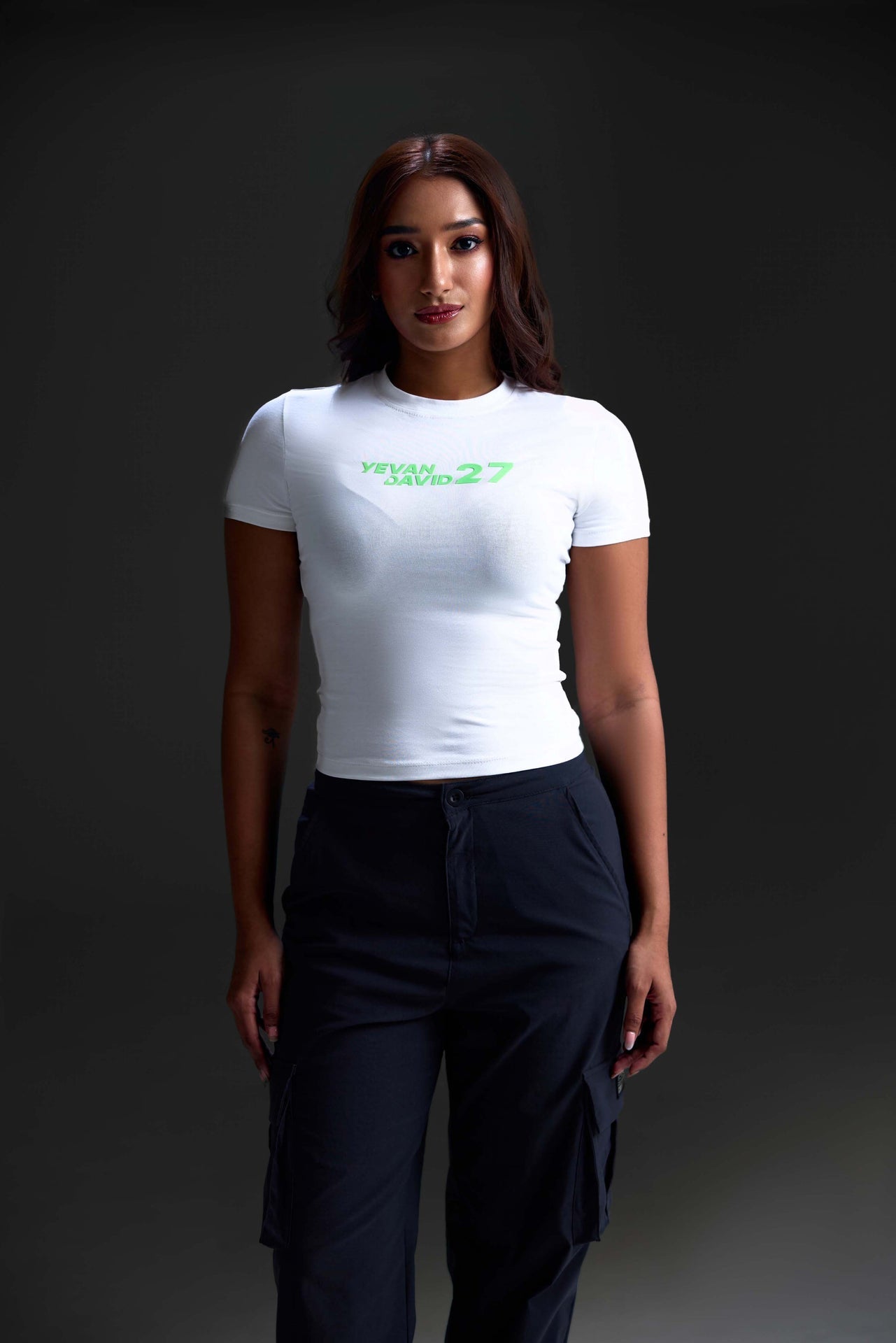 SZ x YD Gridline 27 Crop Fitted Tee