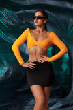 Crossover Mini Skirt