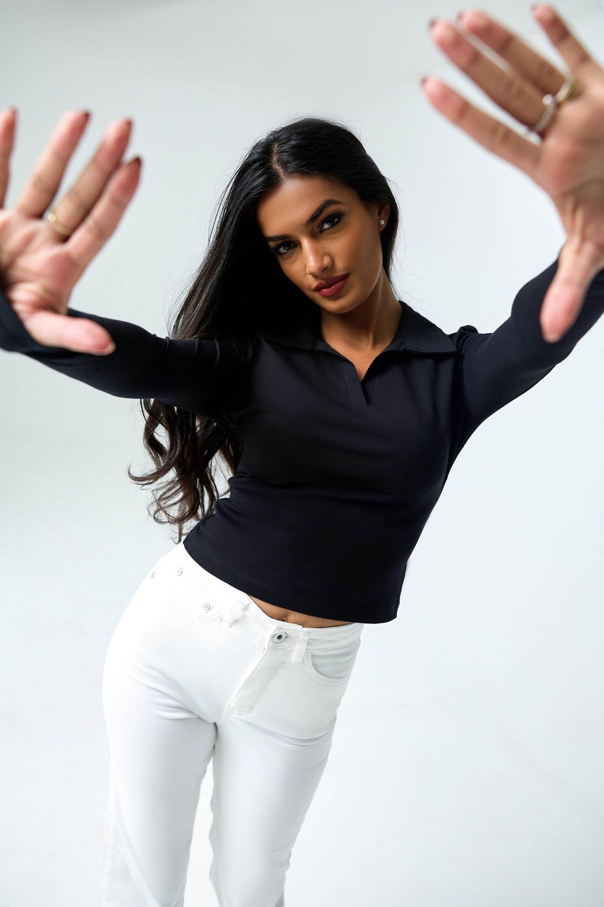 Evi Long Sleeve Polo