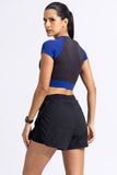Blockburst Crop top W/ built in Bra