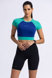 Blockburst Crop top W/ built in Bra