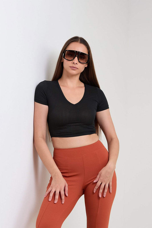Texture Fit Crop Top