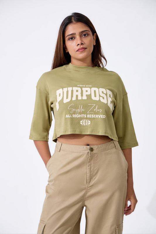 SCY Purpose Crop Tee