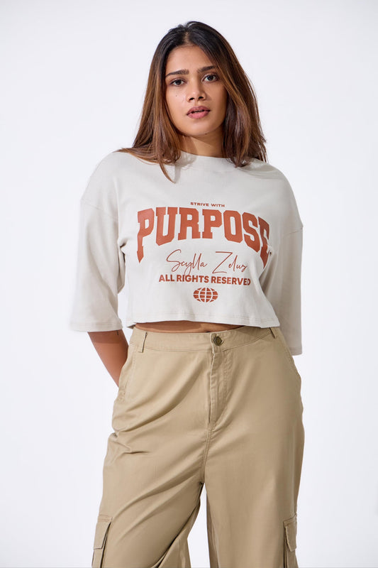 SCY Purpose Crop Tee
