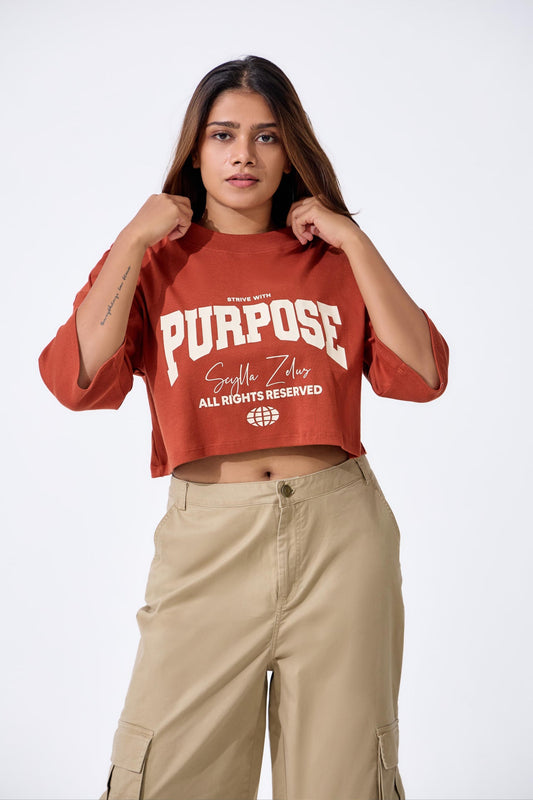SCY Purpose Crop Tee