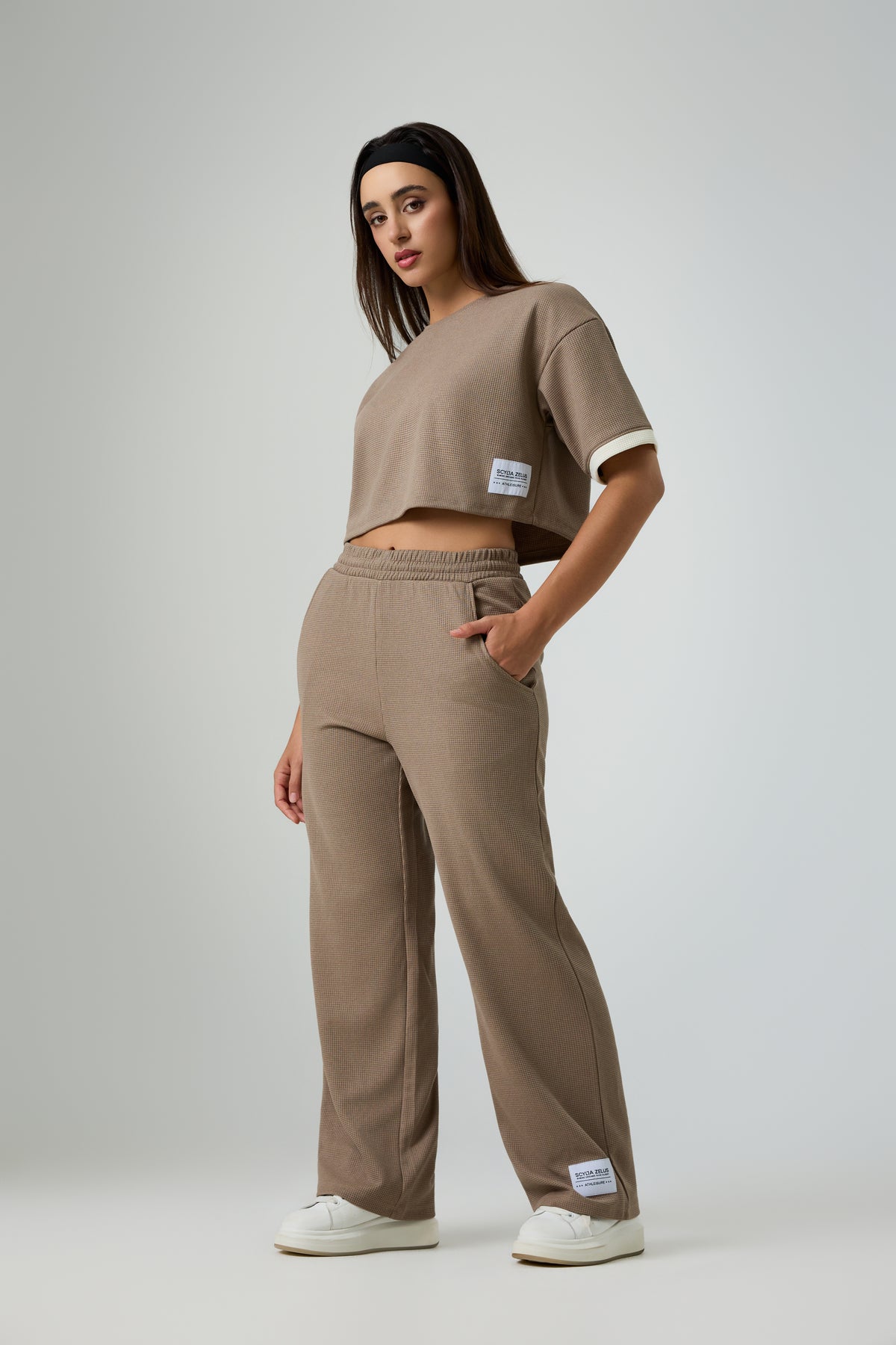 SCY Waffle Crop Top