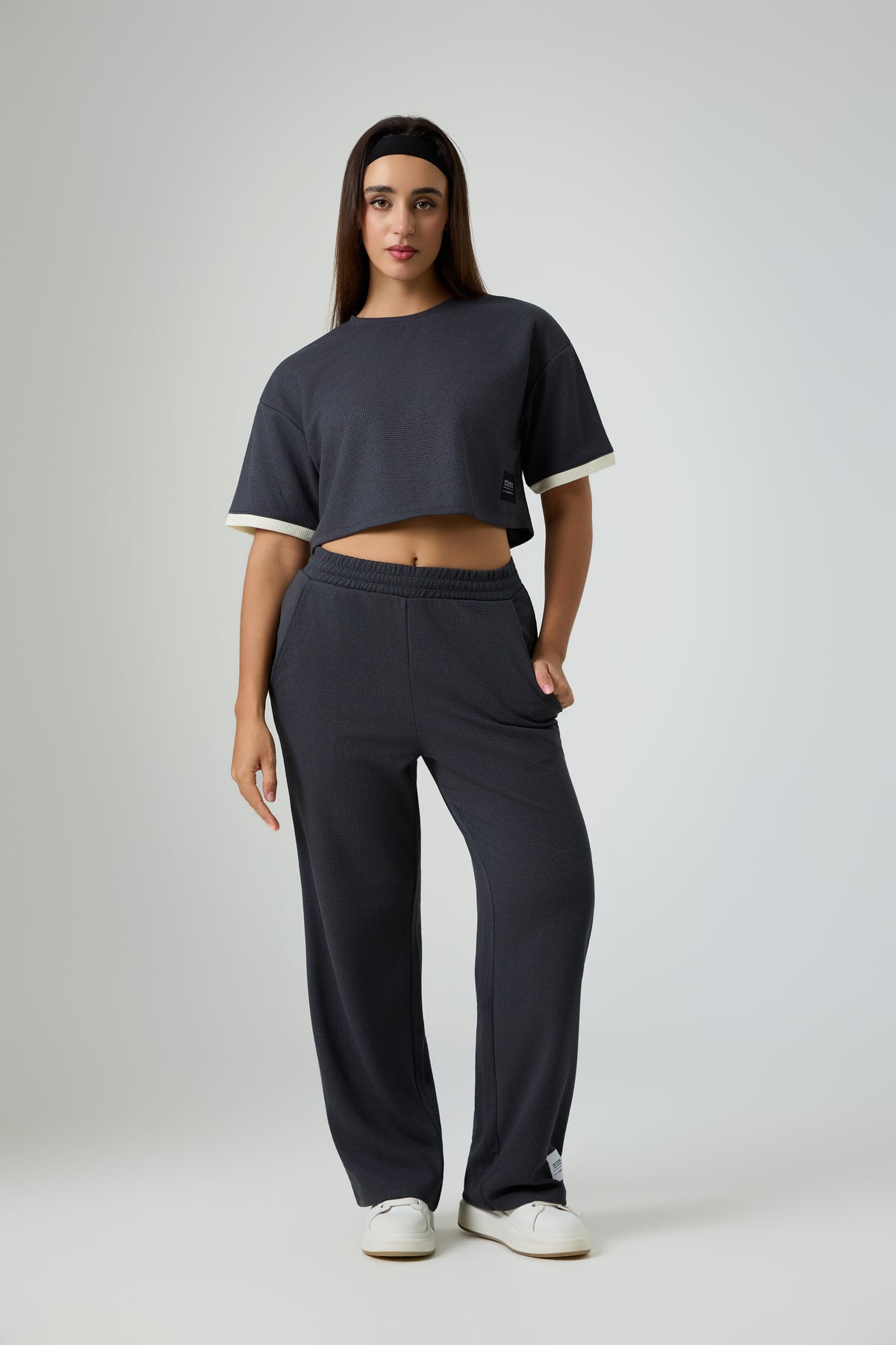 SCY Waffle Crop Top