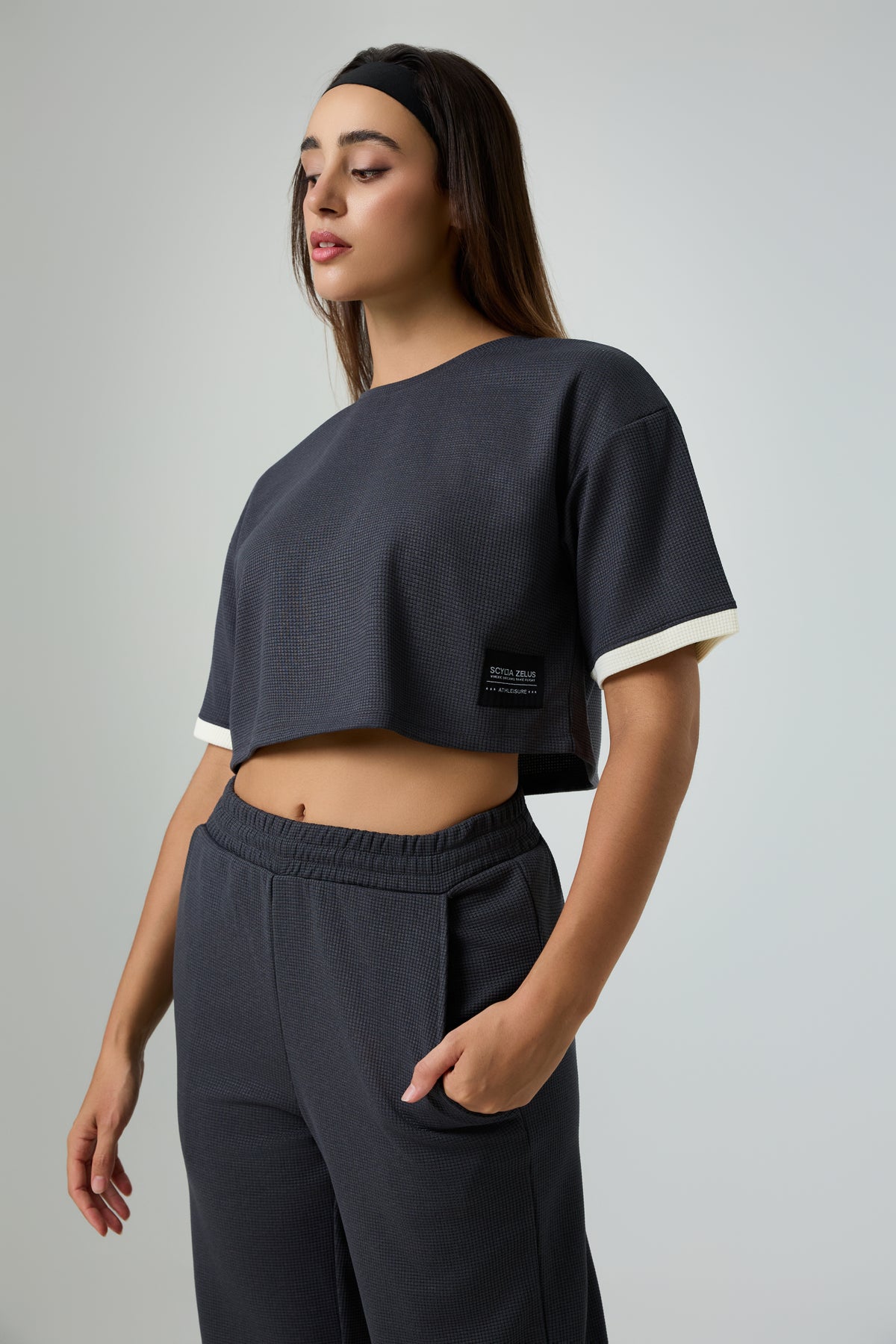 SCY Waffle Crop Top