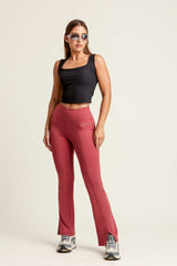 Sleek Slit Flare Legging