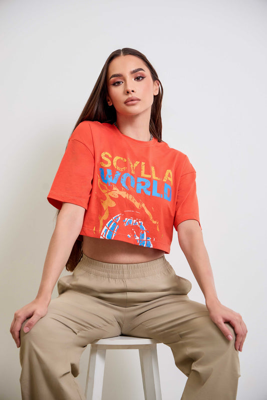 SZ Glitchworld Crop Tee