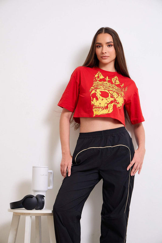 Skullmystic Cropped T-shirt